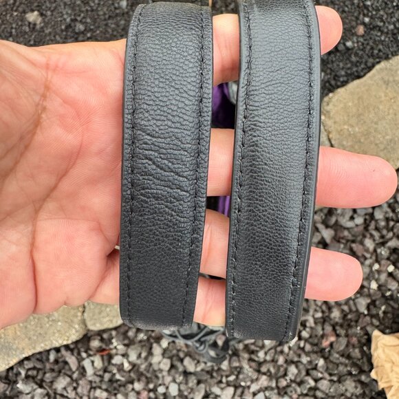 Sharif Gray and Black Shoulder Bag with Silver Accent - Picture 11 of 14